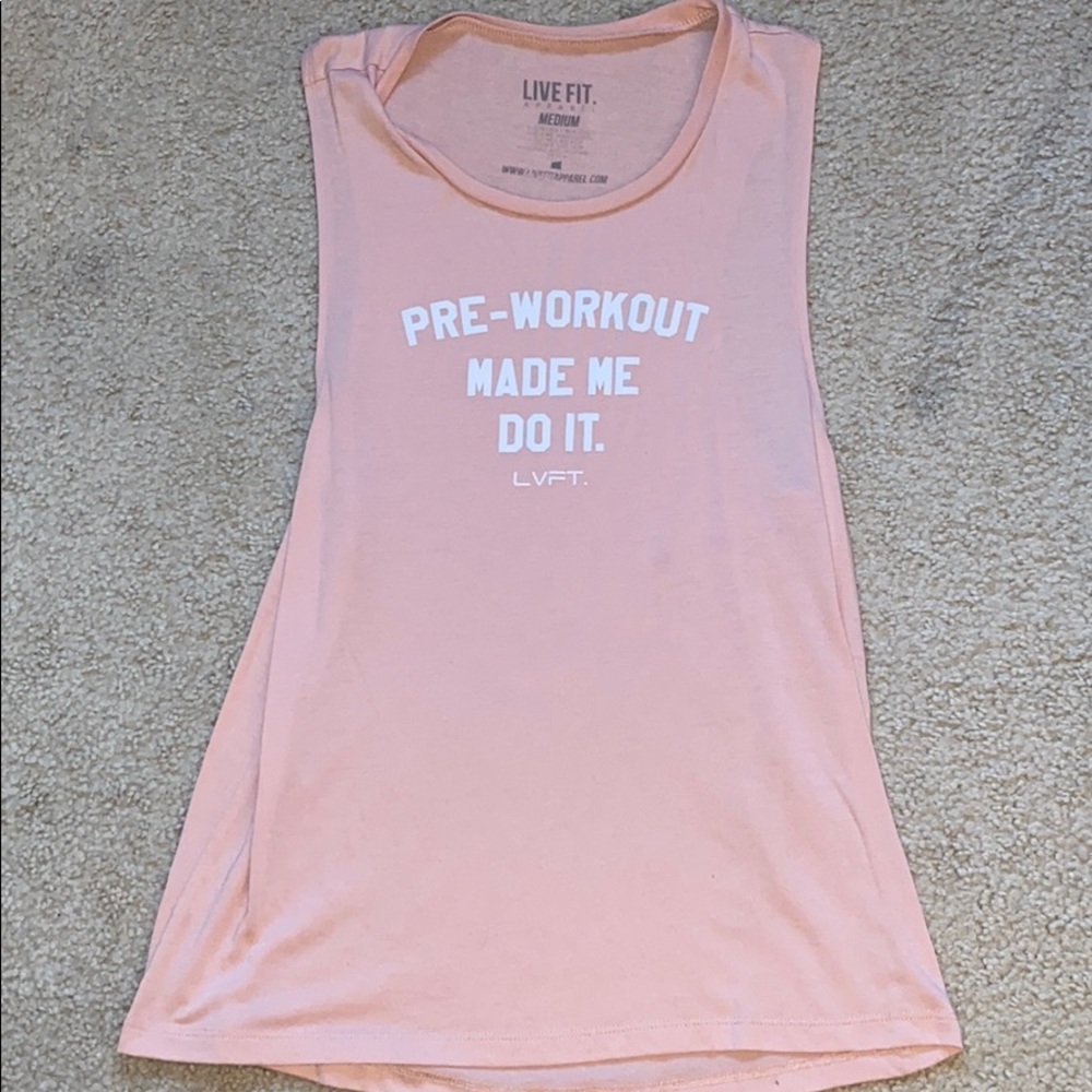 Live fit workout tank top